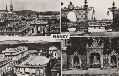 Frankreich - Nancy - u.a. Fontaine de Neptune - ca. 1960 Frankreich - Nancy - u.a. Fontaine de Neptune - ca. 1960
