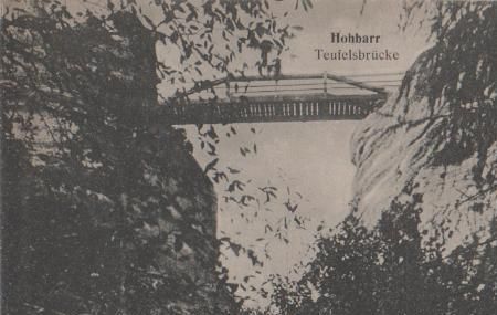 Elsass - Hohbarr - Teufelsbrücke - ca. 1945 Elsass - Hohbarr - Teufelsbrücke - ca. 1945