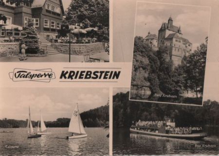 Talsperre Kriebstein - u.a. Boot Kriebstein - 1960 Talsperre Kriebstein - u.a. Boot Kriebstein - 1960