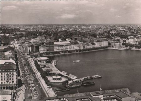 Hamburg - Jungfernstieg - ca. 1960 Hamburg - Jungfernstieg - ca. 1960