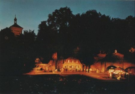 Augsburg - Freilichtbühne und Rotes Tor - ca. 1980 Augsburg - Freilichtbühne und Rotes Tor - ca. 1980