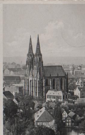 Soest - Großer Teich mit Wiesenkirche - 1941 Soest - Großer Teich mit Wiesenkirche - 1941