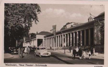 Wiesbaden - Neue Theater-Kolonnade - ca. 1950 Wiesbaden - Neue Theater-Kolonnade - ca. 1950