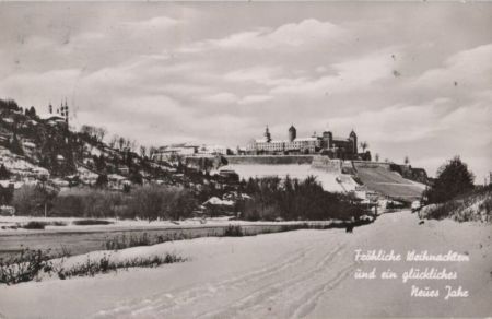 Würzburg - Festung und Käppele im Winter - 1957 Würzburg - Festung und Käppele im Winter - 1957