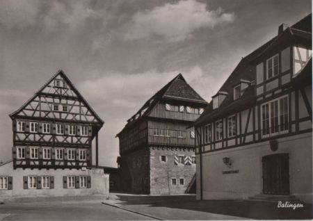 Balingen - Zollernschloß, Jugendherberge, Landratsamt - ca. 1965 Balingen - Zollernschloß, Jugendherberge, Landratsamt - ca. 1965