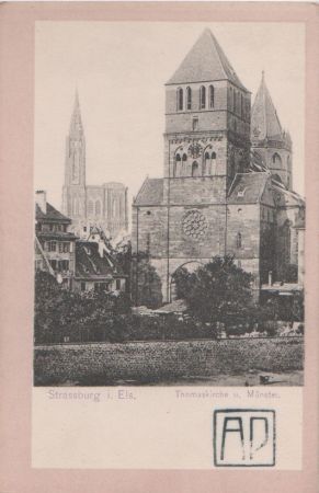 Straßburg - Thomaskirche und Münster - ca. 1935 Straßburg - Thomaskirche und Münster - ca. 1935