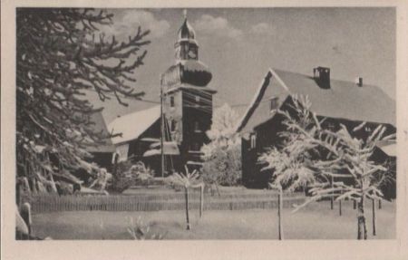 Frauenwald - Blick zur Kirche - 1953 Frauenwald - Blick zur Kirche - 1953
