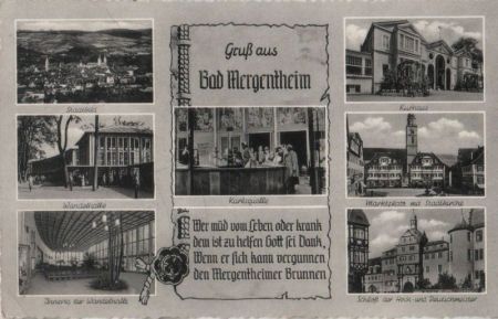 Bad Mergentheim - u.a. Schloß der Hoch- und Deutschmeister - 1957 Bad Mergentheim - u.a. Schloß der Hoch- und Deutschmeister - 1957