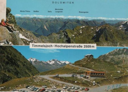 Österreich - Timmelsjoch - mit 2 Bildern - ca. 1975 Österreich - Timmelsjoch - mit 2 Bildern - ca. 1975
