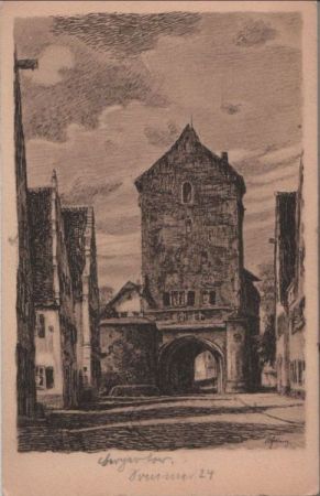 Nördlingen - Berger Tor - ca. 1950 Nördlingen - Berger Tor - ca. 1950
