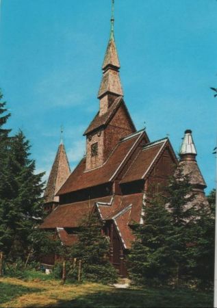 Goslar Hahnenklee - Nordische Stabkirche - ca. 1980 Goslar Hahnenklee - Nordische Stabkirche - ca. 1980