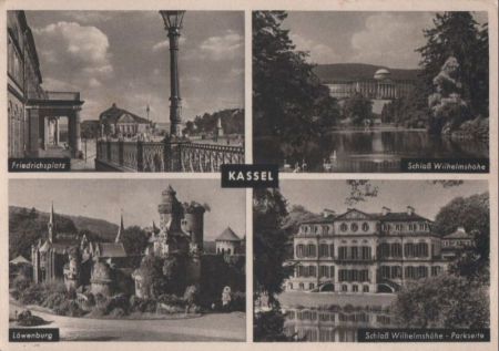 Kassel - u.a. Friedrichsplatz - ca. 1955 Kassel - u.a. Friedrichsplatz - ca. 1955
