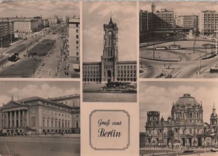 Berlin, Ostteil - 5 Teilbilder - 1961 Berlin, Ostteil - 5 Teilbilder - 1961