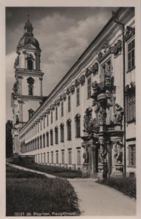 Österreich - Sankt Florian - Stift, Hauptfront - ca. 1950 Österreich - Sankt Florian - Stift, Hauptfront - ca. 1950