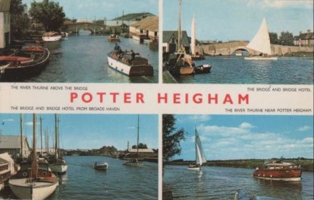 Großbritannien - Potter Heigham - mit 4 Bildern - 1978 Großbritannien - Potter Heigham - mit 4 Bildern - 1978