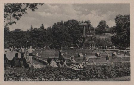 Friedrichroda - Schwimmbad - 1952 Friedrichroda - Schwimmbad - 1952