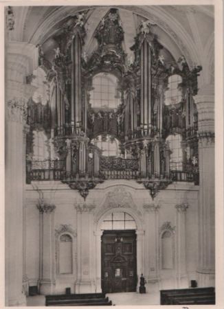 Weingarten - Benediktinerabtei, Orgel - ca. 1955 Weingarten - Benediktinerabtei, Orgel - ca. 1955