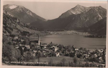 Schliersee - mit Jägerkamp - 1951 Schliersee - mit Jägerkamp - 1951