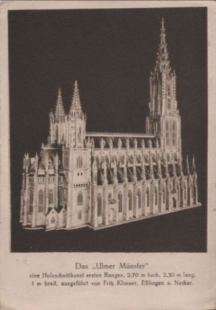 Ulm - Münster, Holzschnittkunst - ca. 1950 Ulm - Münster, Holzschnittkunst - ca. 1950