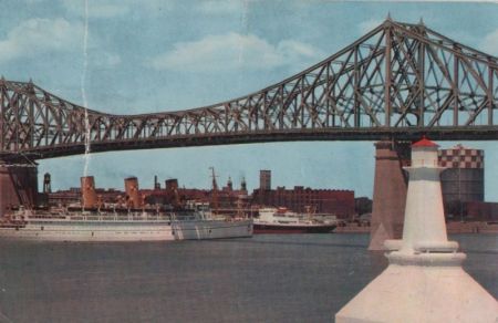 Kanada - Montreal - Jacques Cartier Bridge - 1958 Kanada - Montreal - Jacques Cartier Bridge - 1958