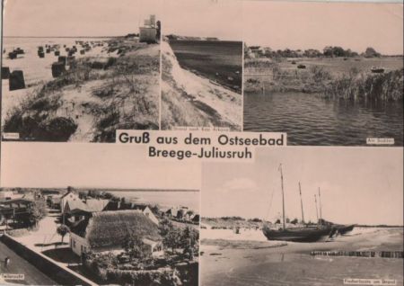Breege - Juliusruh, u.a. Fischerboote am Strand - 1960 Breege - Juliusruh, u.a. Fischerboote am Strand - 1960