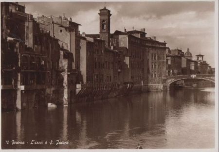 Italien - Florenz - Firenze - Arno e S. Jacopo - ca. 1960 Italien - Florenz - Firenze - Arno e S. Jacopo - ca. 1960