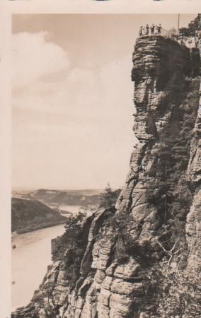 Königstein - Sächs. Schweiz - Bastei-Felsen - ca. 1955 Königstein - Sächs. Schweiz - Bastei-Felsen - ca. 1955