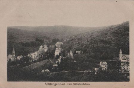 Schlangenbad - vom Wilhelmsfelsen - ca. 1950 Schlangenbad - vom Wilhelmsfelsen - ca. 1950