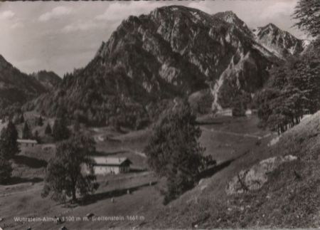Schleching, Wuhrstein-Alm - mit Breitenstein - 1964 Schleching, Wuhrstein-Alm - mit Breitenstein - 1964