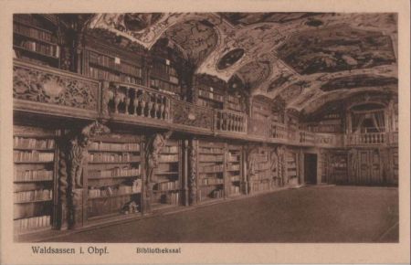 Waldsassen - Bibliotheksaal - ca. 1935 Waldsassen - Bibliotheksaal - ca. 1935