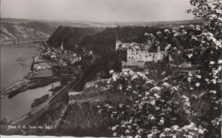 St. Goar - mit Ruine Rheinfels - 1962 St. Goar - mit Ruine Rheinfels - 1962