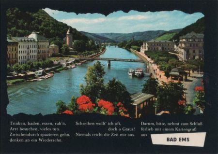 Bad Ems - lahnabwärts - ca. 1970 Bad Ems - lahnabwärts - ca. 1970