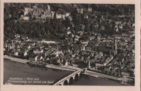 Heidelberg - Blick auf Schloß und Stadt - ca. 1955 Heidelberg - Blick auf Schloß und Stadt - ca. 1955