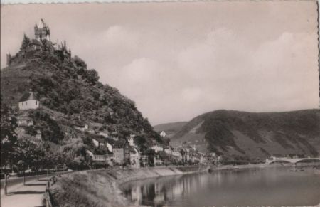 Cochem - Burg Stadt und neue Brücke - ca. 1960 Cochem - Burg Stadt und neue Brücke - ca. 1960