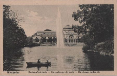 Wiesbaden - Kurhaus, Gartenseite - ca. 1950 Wiesbaden - Kurhaus, Gartenseite - ca. 1950
