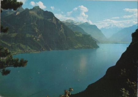 Schweiz - Seelisberg - Blick auf den Urnersee - 1973 Schweiz - Seelisberg - Blick auf den Urnersee - 1973