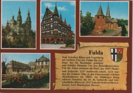 Fulda - mit Kurzchronik - ca. 1985 Fulda - mit Kurzchronik - ca. 1985