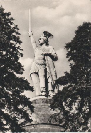 Hermannsdenkmal bei Hiddesen - Teutoburger Wald - 1957 Hermannsdenkmal bei Hiddesen - Teutoburger Wald - 1957