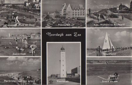 Niederlande - Noordwijk - u.a. Palaceplein - ca. 1955 Niederlande - Noordwijk - u.a. Palaceplein - ca. 1955