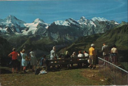 Männlichen (Berg) - Schweiz - mit Breithorn und Gspaltenhorn Männlichen (Berg) - Schweiz - mit Breithorn und Gspaltenhorn