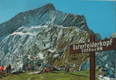 Garmisch-Partenkirchen - Alpspitze vom Osterfelderkopf - ca. 1980 Garmisch-Partenkirchen - Alpspitze vom Osterfelderkopf - ca. 1980