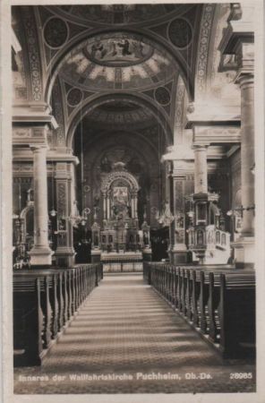 Österreich - Puchheim - Inneres der Wallfahrtskirche - ca. 1955 Österreich - Puchheim - Inneres der Wallfahrtskirche - ca. 1955