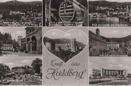 Heidelberg - u.a. mit Bergbahn - 1960 Heidelberg - u.a. mit Bergbahn - 1960