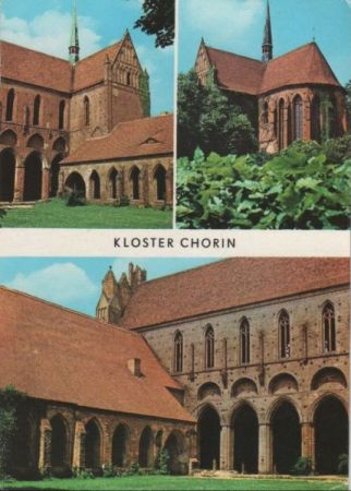 Chorin - Kloster, u.a. Innenhof mit östlichem Kreuzgang - 1980 Chorin - Kloster, u.a. Innenhof mit östlichem Kreuzgang - 1980