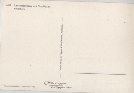 Lauterbrunnen - Schweiz - mit Staubbach Lauterbrunnen - Schweiz - mit Staubbach