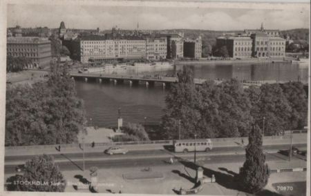 Schweden - Stockholm - Södra Blasieholmsnamnen - 1954 Schweden - Stockholm - Södra Blasieholmsnamnen - 1954