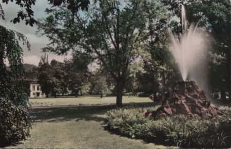 Baden-Baden - Springbrunnen in Lichtentaler Allee - ca. 1960 Baden-Baden - Springbrunnen in Lichtentaler Allee - ca. 1960