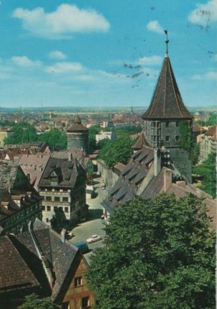 Nürnberg - Blick von der Burg - 1979 Nürnberg - Blick von der Burg - 1979
