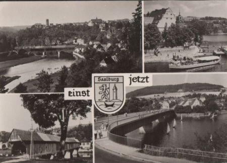 Saalburg-Ebersdorf - einst und jetzt - 1975 Saalburg-Ebersdorf - einst und jetzt - 1975