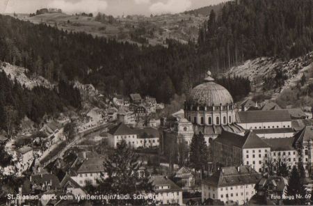 Sankt Blasien - vom Weißenstein - 1957 Sankt Blasien - vom Weißenstein - 1957